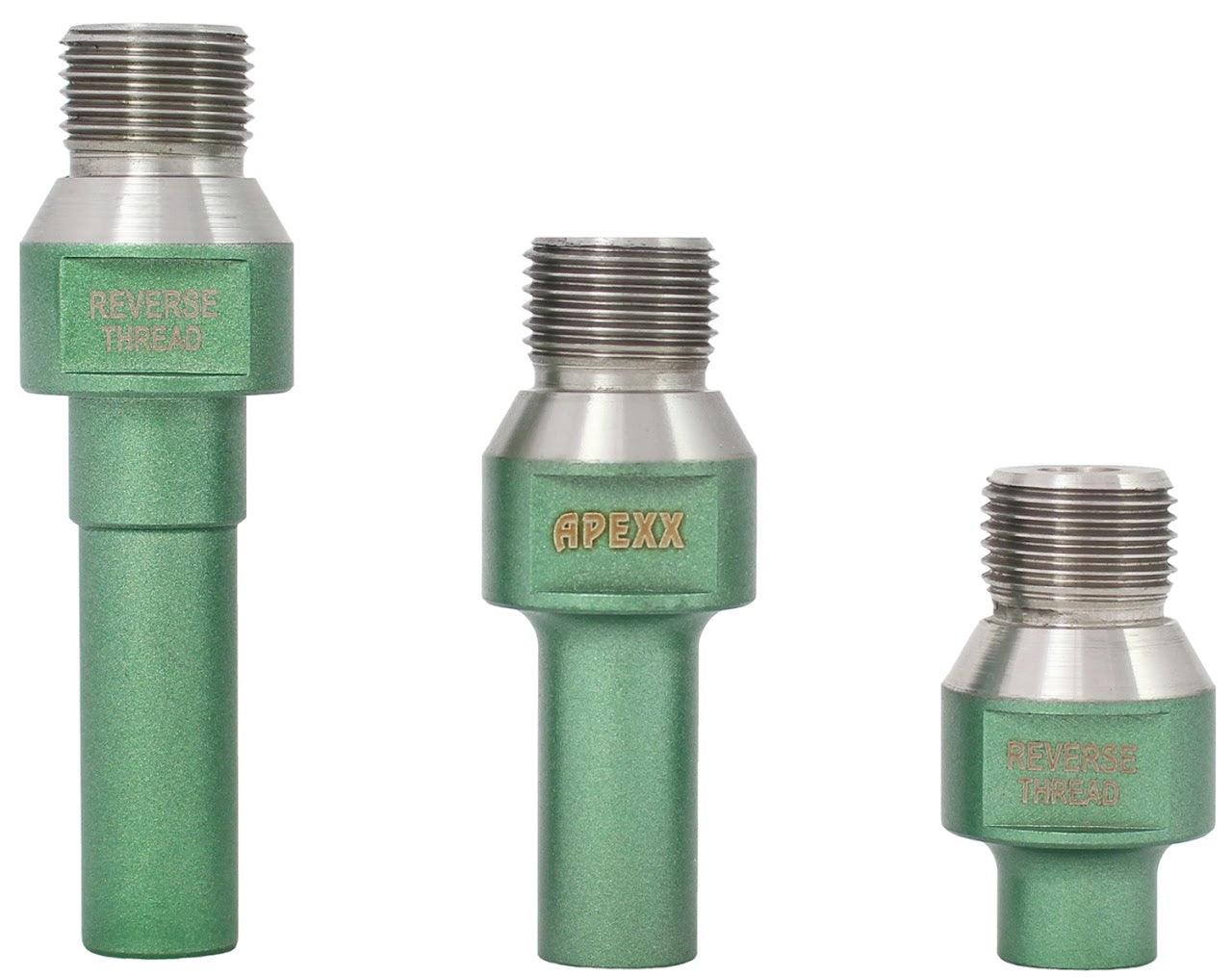 APEXX Reverse-Thread Adapters for Incremental Cutting Bits 4" - Direct Stone Tool Supply, Inc