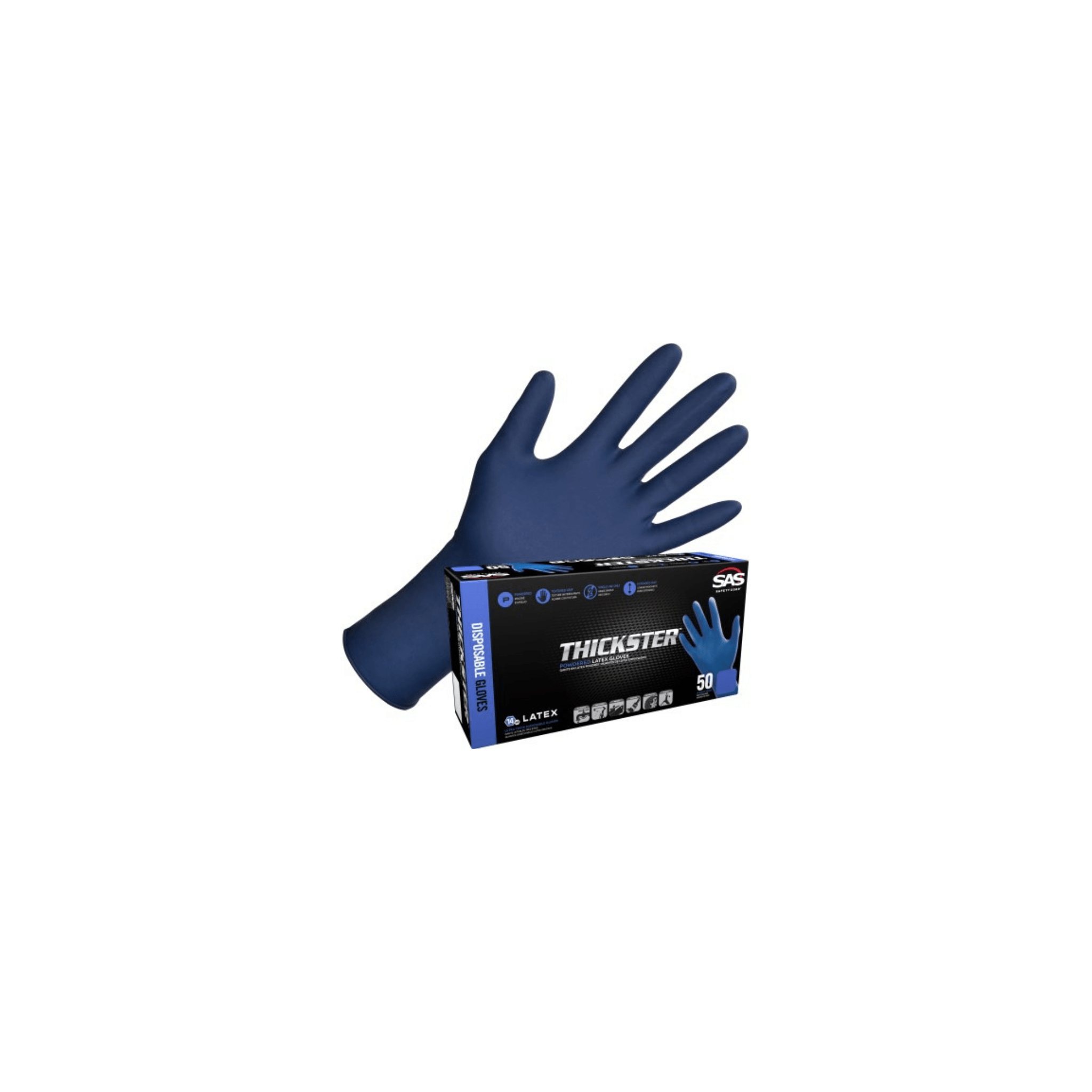 Thickster Powdered Latex Disposable Gloves Large - Direct Stone Tool Supply, Inc