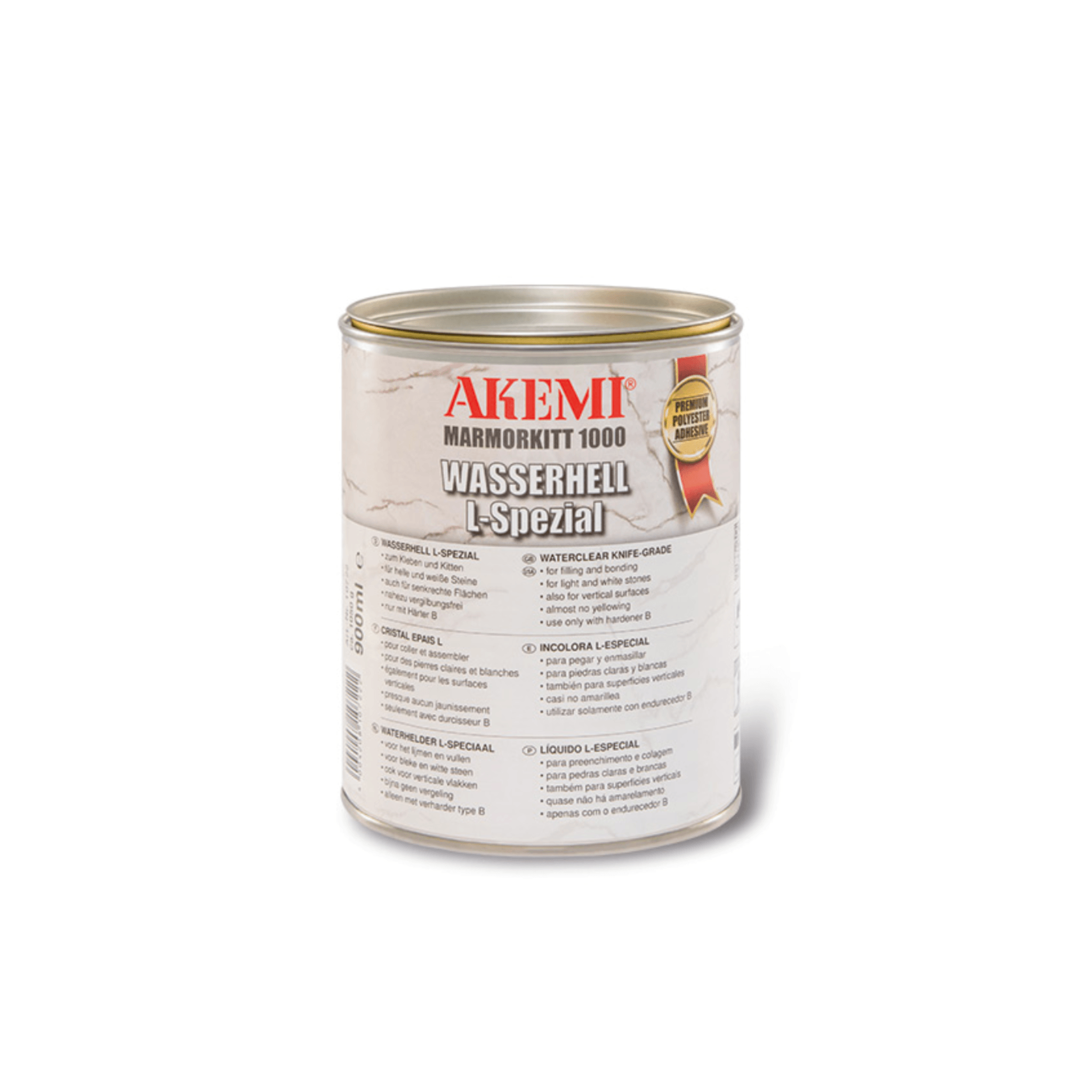 Akemi Marble Filler 1000 Transparent L-Special Waterclear - Direct Stone Tool Supply, Inc