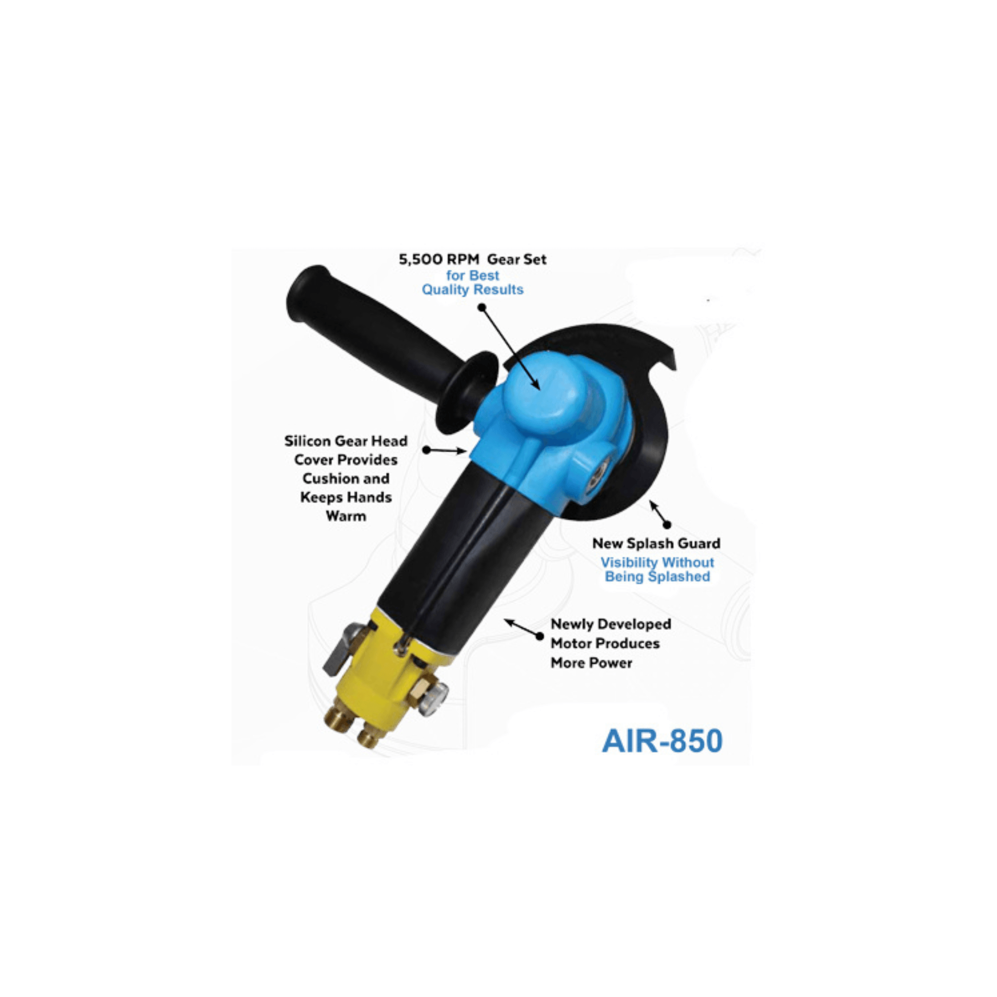 Alpha AIR-850 Pneumatic Polisher - Direct Stone Tool Supply, Inc