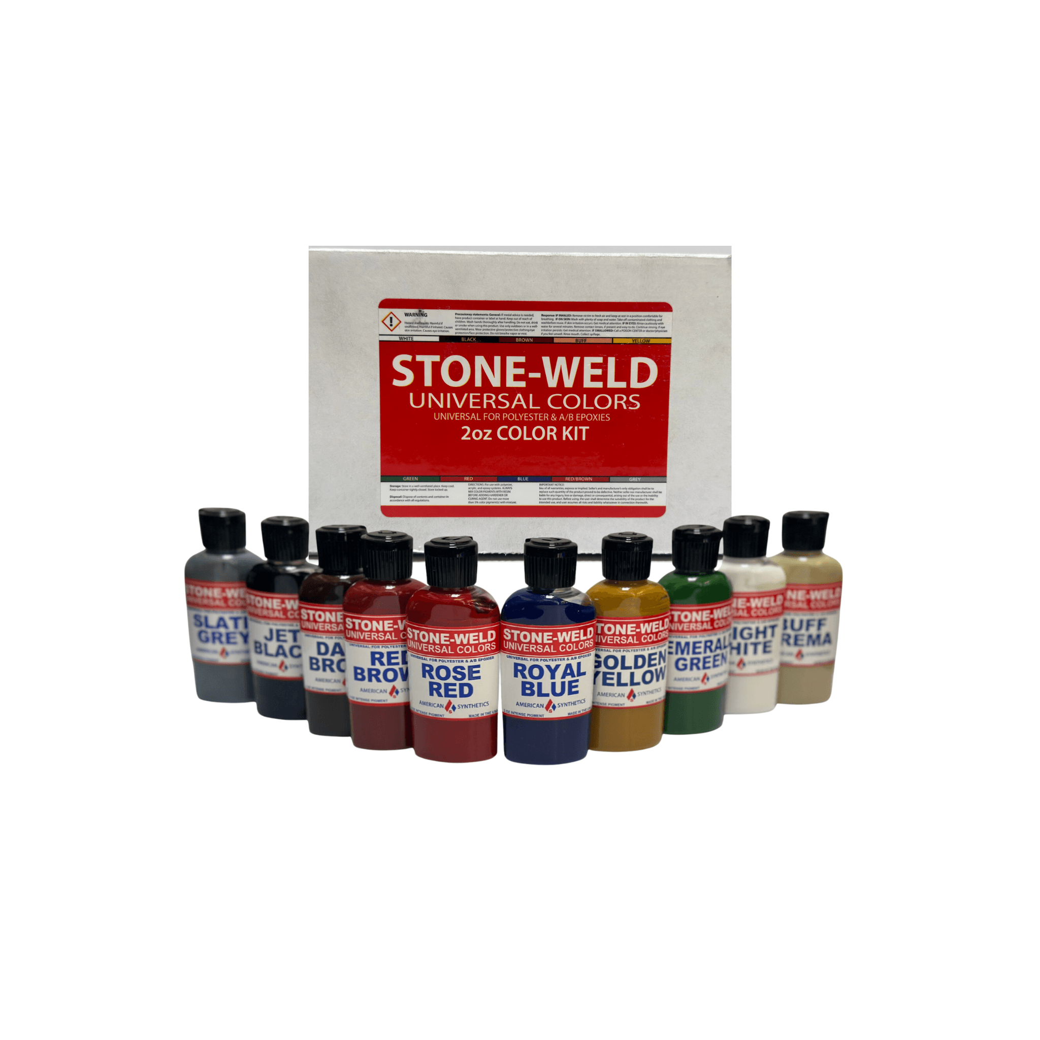 Stone-Weld 2 oz. Universal Color Kit - Direct Stone Tool Supply, Inc