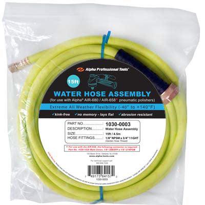 Alpha Water Hose 15ft. - Direct Stone Tool Supply, Inc