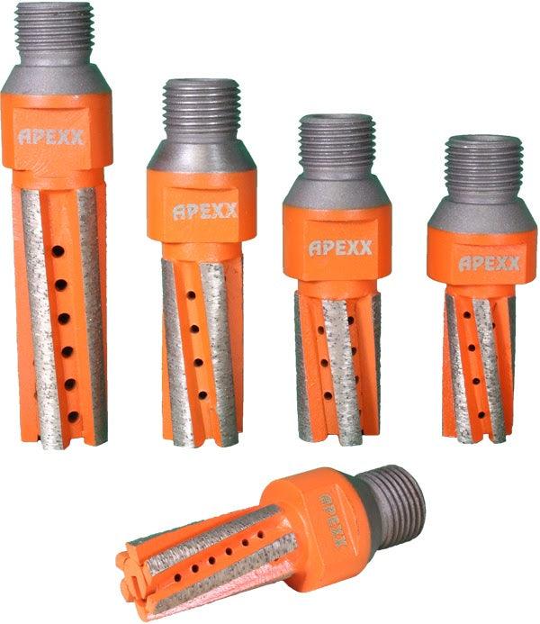 APEXX Orange High-Speed CNC Finger Bit 20mm X 40mm - Direct Stone Tool Supply, Inc
