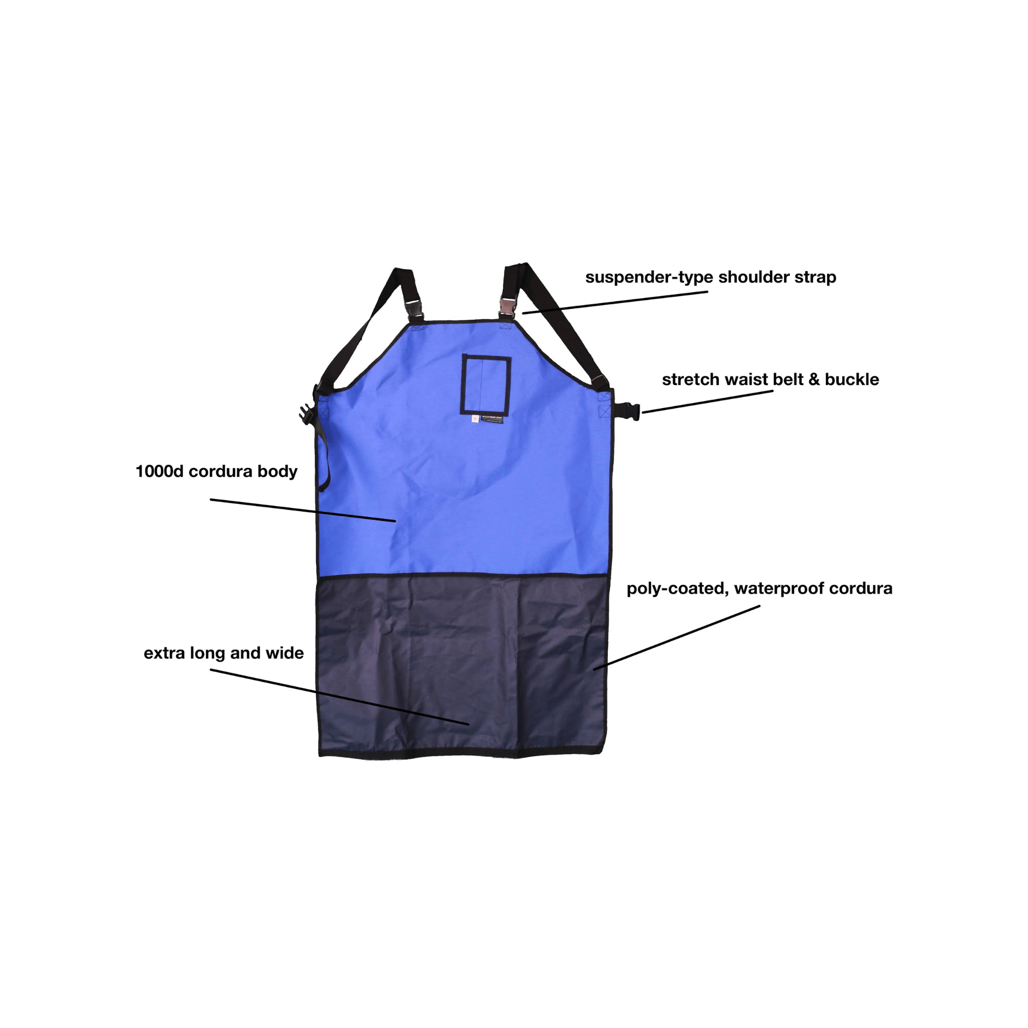 Bullet Proof™ Brand Deluxe Fabricator Apron - Direct Stone Tool Supply, Inc