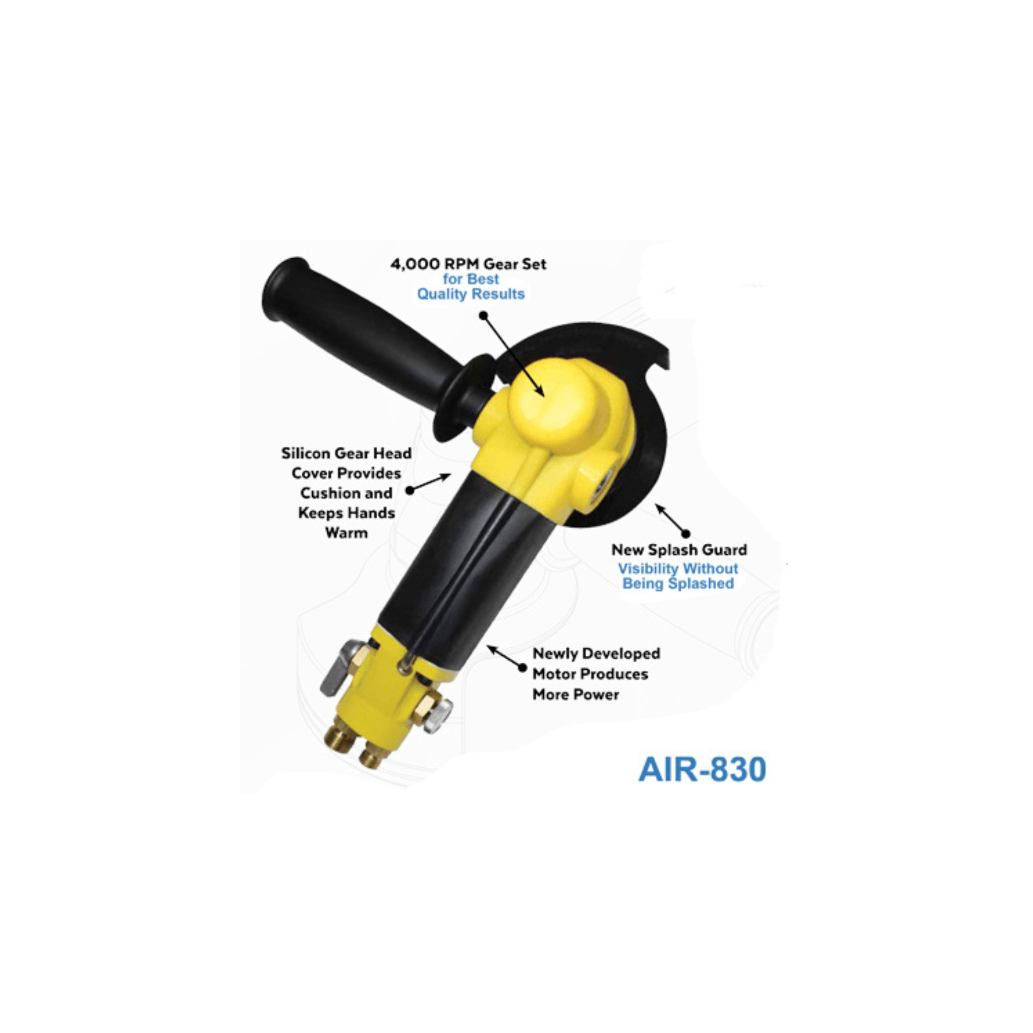Alpha AIR-830 Pneumatic Polisher - Direct Stone Tool Supply, Inc