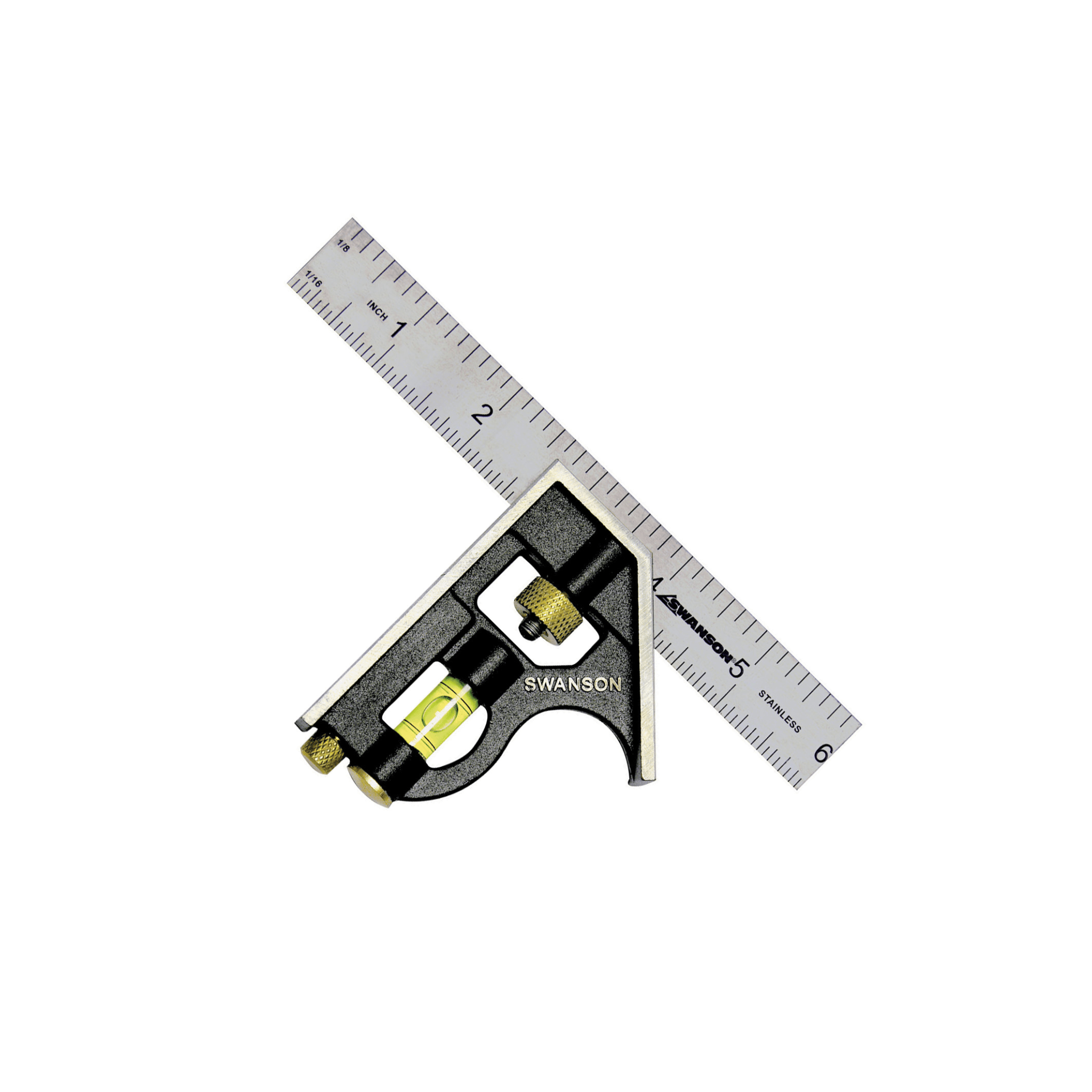 Swanson TC130 6 in. Pocket Combination Square - Direct Stone Tool Supply, Inc
