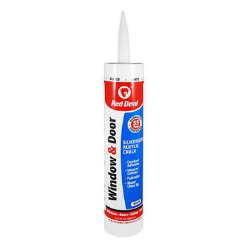 Window & Door Siliconized Acrylic Caulk 10.1 FL. OZ. Cartridge White - Direct Stone Tool Supply, Inc