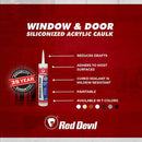 Window & Door Siliconized Acrylic Caulk 10.1 FL. OZ. Cartridge White - Direct Stone Tool Supply, Inc
