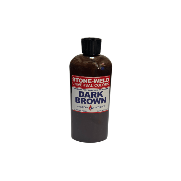Stone-Weld 8 oz. Universal Color, Dark Brown - Direct Stone Tool Supply, Inc