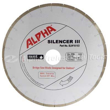 Alpha Silencer III for Dekton® 16" Blade - Direct Stone Tool Supply, Inc
