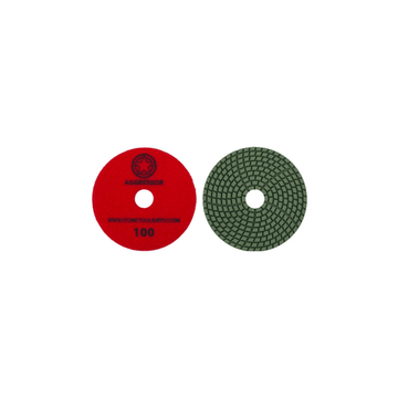 Aggressor 4" Wet Polishing Pad #100 - Direct Stone Tool Supply, Inc