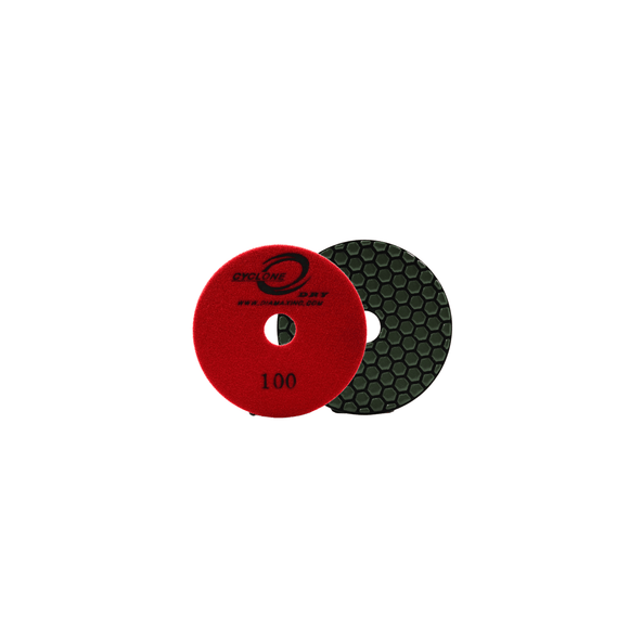 Cyclone Dry Polishing Pad 4" 100 - Direct Stone Tool Supply, Inc
