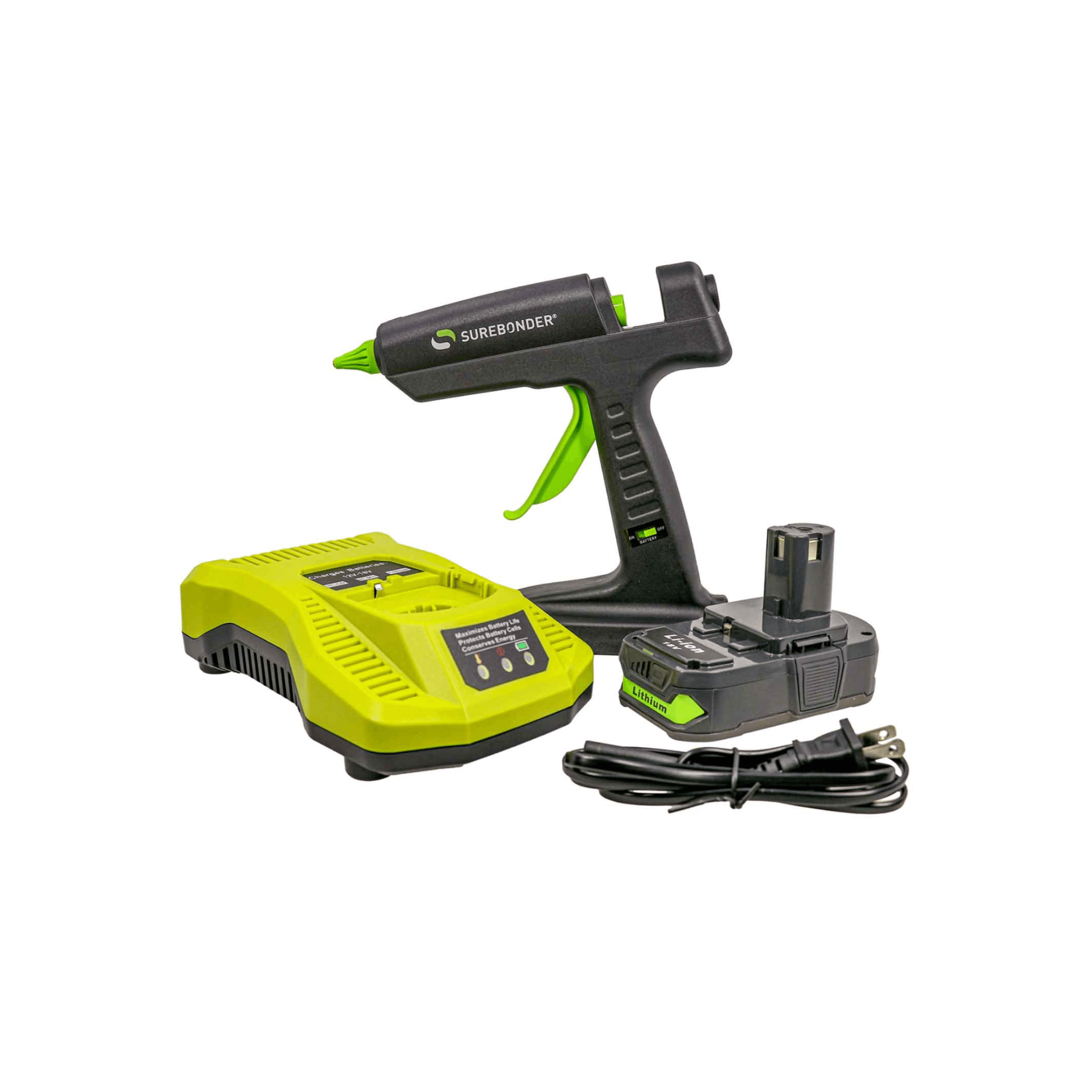 Surebonder Corded/Cordless Hybrid Full Size Hot Melt Glue Gun | Direct ...