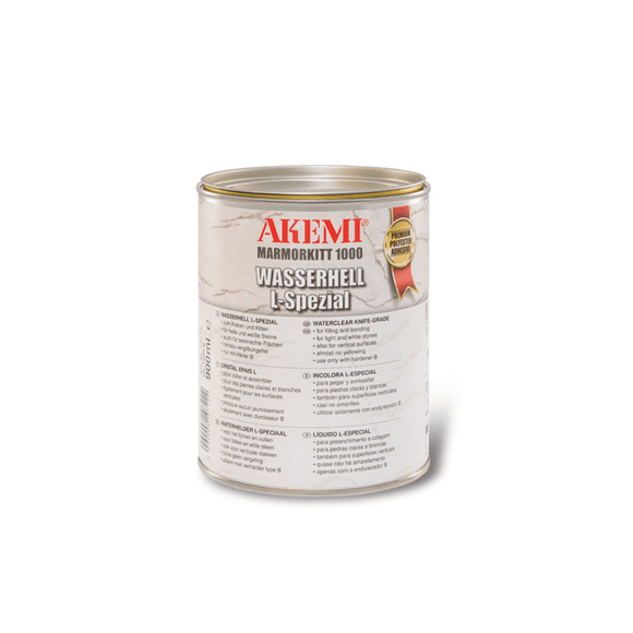 Akemi Marble Filler 1000 Transparent L-Special Waterclear - Direct Stone Tool Supply, Inc