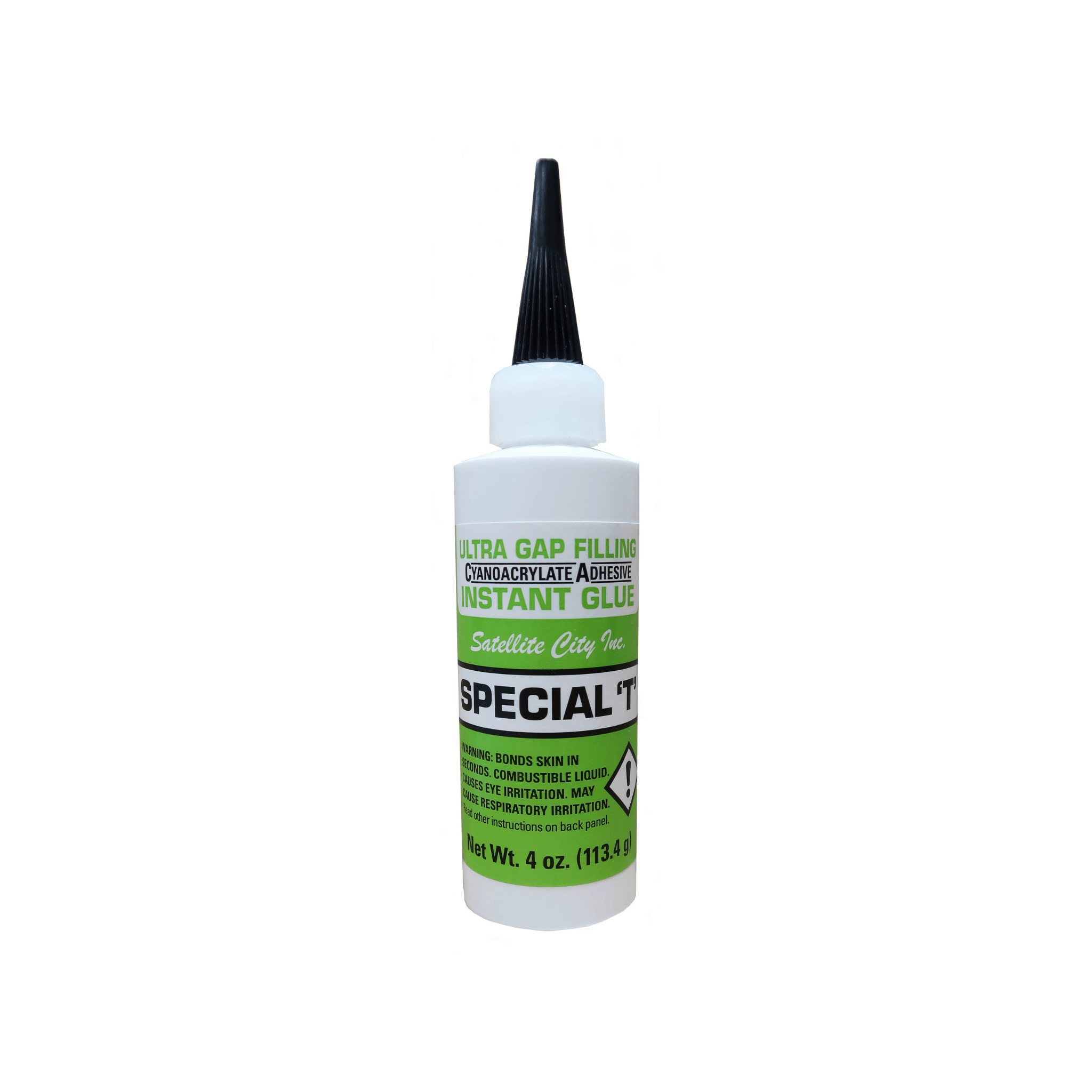 Satellite City HST-8T Special T 4oz Thick CA Glue - Direct Stone Tool Supply, Inc
