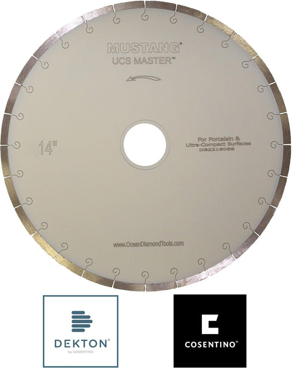 Apexx MUSTANG UCS-MASTER Bridge Saw Blade 14" - Direct Stone Tool Supply, Inc