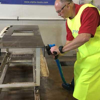 Alpha PSG-658 Pneumatic Grinder - Direct Stone Tool Supply, Inc