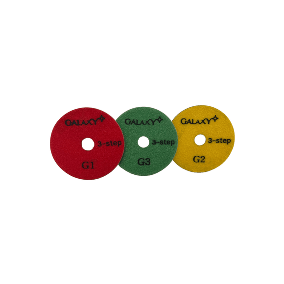 Galaxy 3-Step Pad 4" #3 - Direct Stone Tool Supply, Inc