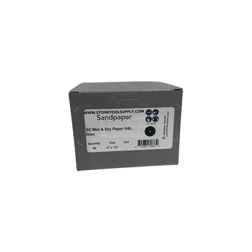 4" Velcro Backed Sandpaper, 320 grit - Direct Stone Tool Supply, Inc