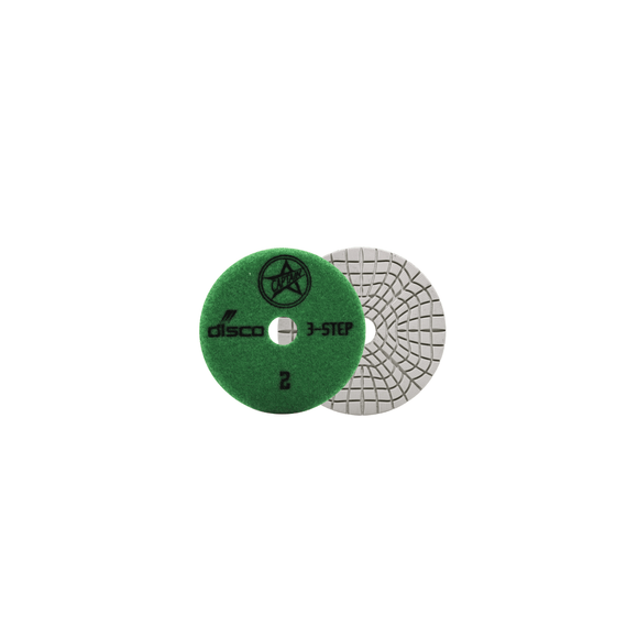 Disco Captain 3-Step Polishing Pad 4" #2 - Direct Stone Tool Supply, Inc
