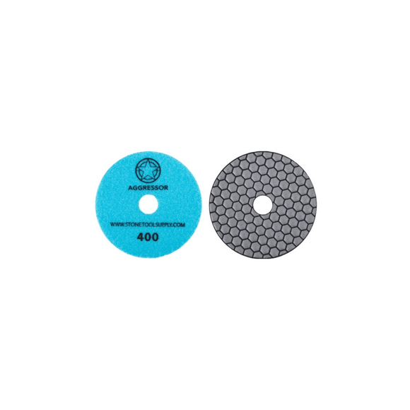 Aggressor 4" Dry Polishing Pad #400 - Direct Stone Tool Supply, Inc