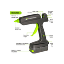Surebonder Corded/Cordless Hybrid Full Size Hot Melt Glue Gun - Direct Stone Tool Supply, Inc