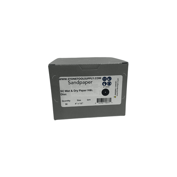 4" Velcro Backed Sandpaper, 1000 grit - Direct Stone Tool Supply, Inc