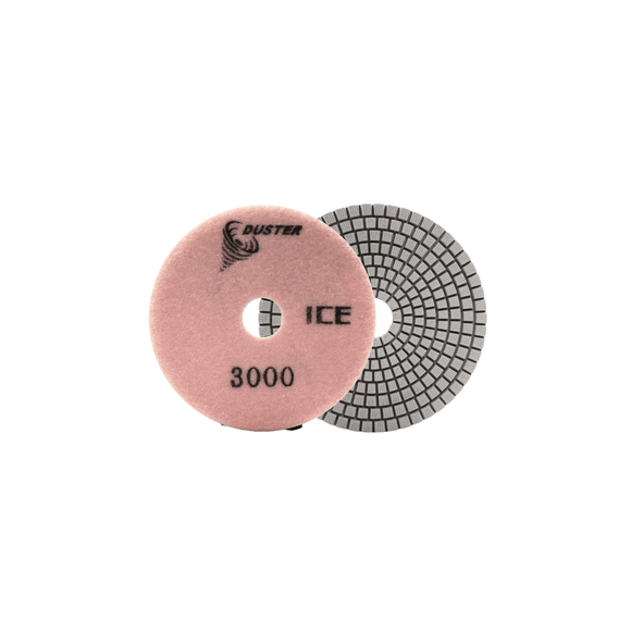 Duster Ice ES Polishing Pad 4" 3000 Grit - Direct Stone Tool Supply, Inc
