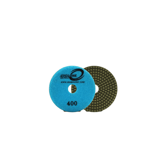 Cyclone Ultra Wet Polishing Pad 4" 400 Grit - Direct Stone Tool Supply, Inc