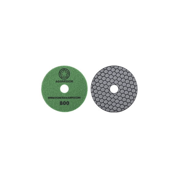 Aggressor 4" Dry Polishing Pad #800 - Direct Stone Tool Supply, Inc