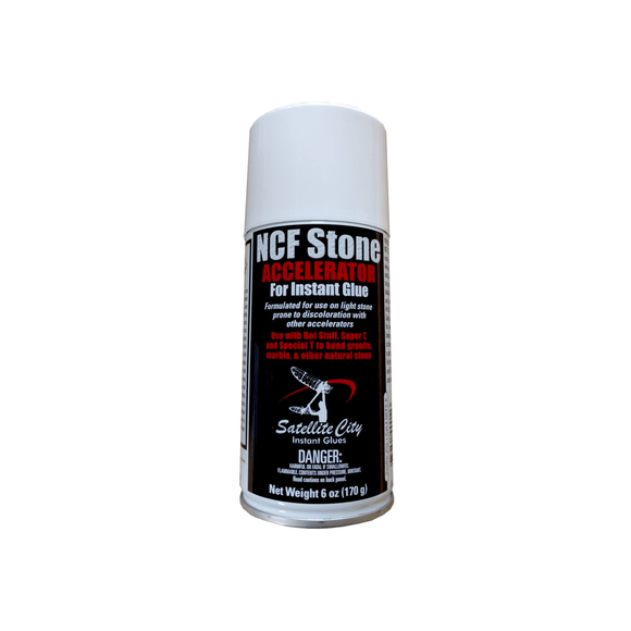 Satellite City NCFS-6 NCF Stone 6oz CA Glue Accelerator - Direct Stone Tool Supply, Inc