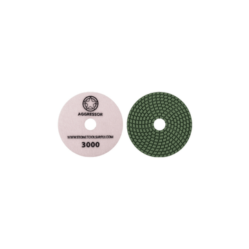 Aggressor 4" Wet Polishing Pad #3000 - Direct Stone Tool Supply, Inc