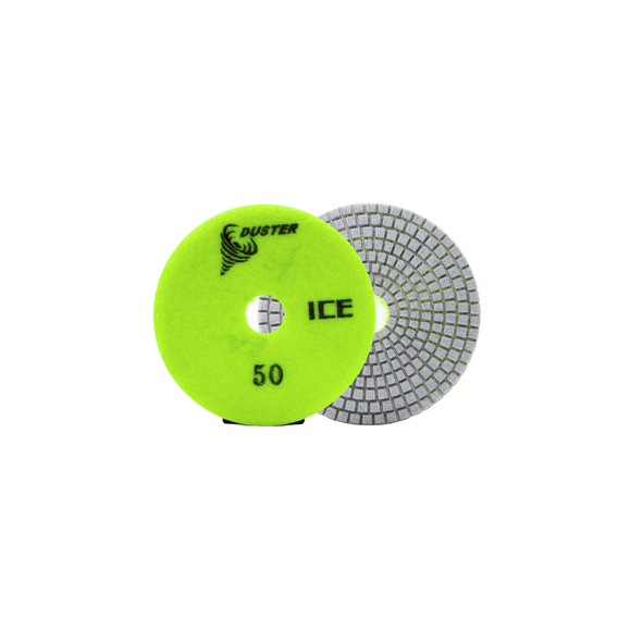Duster Ice ES Polishing Pad 4" 50 Grit - Direct Stone Tool Supply, Inc