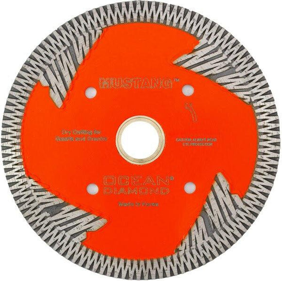 MUSTANG Side-Segment Turbo Blade 6" - Direct Stone Tool Supply, Inc