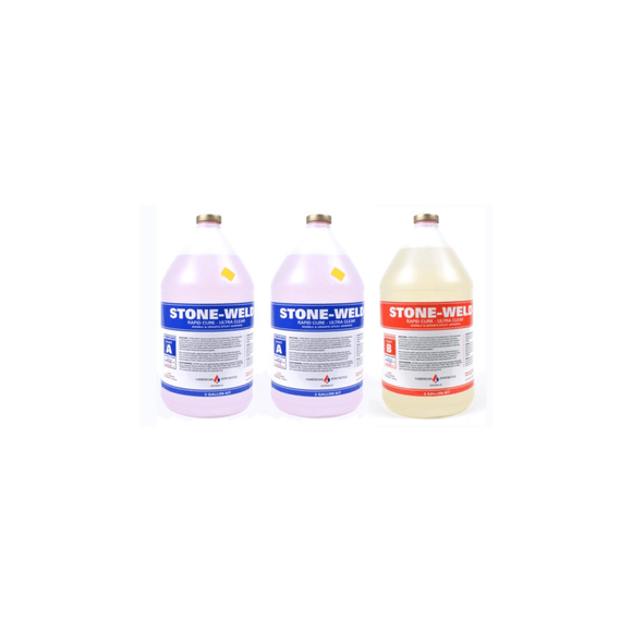 Stone-Weld Flowing Epoxy 2:1, 3 Gallon Kit - Direct Stone Tool Supply, Inc