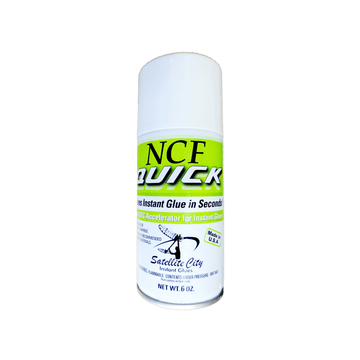 Satellite City QA-6 NCF Quick 6oz Aerosol CA Glue Accelerator - Direct Stone Tool Supply, Inc
