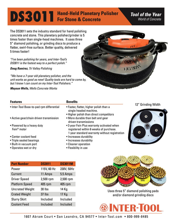 Inter-Tool Planetary Polisher 12"