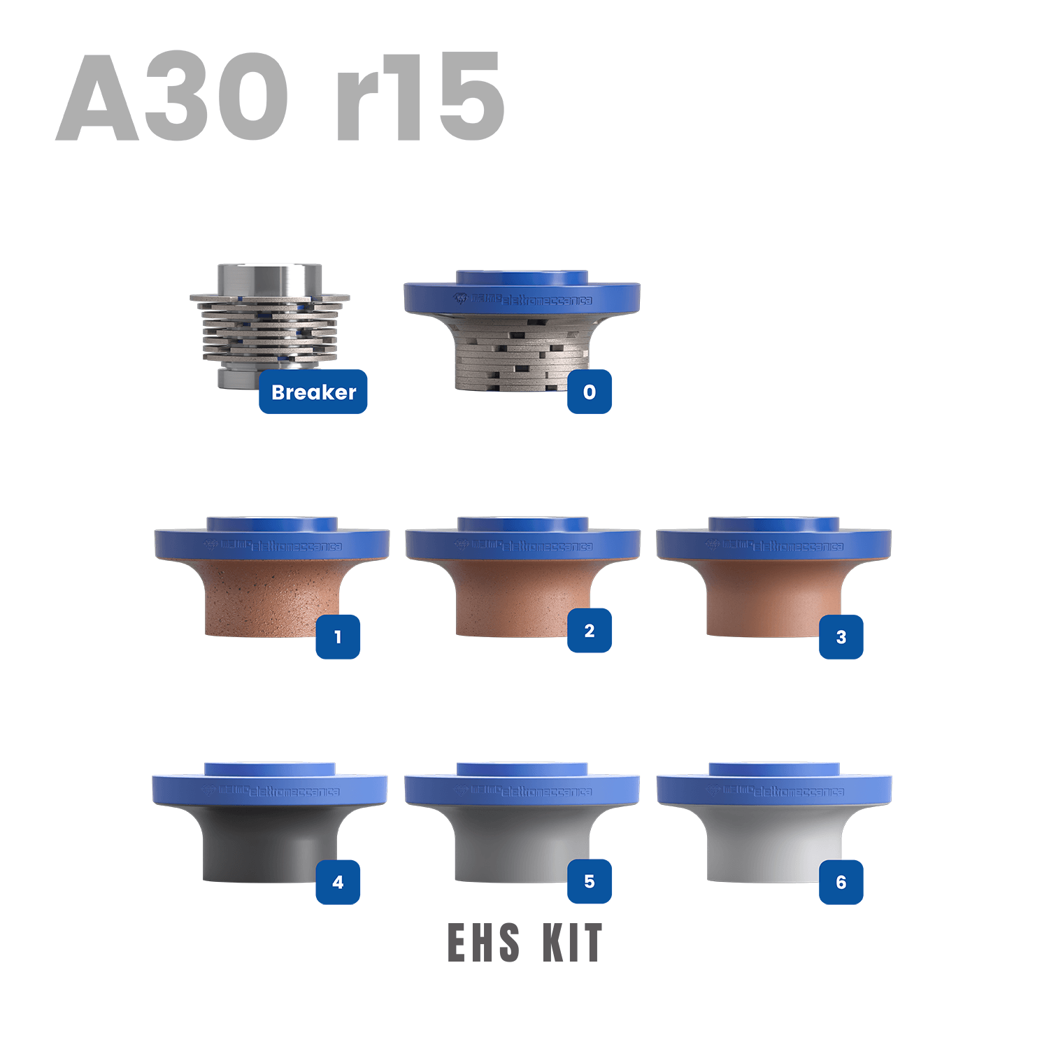 Marmoelettromeccanica Half Bullnose Line 60 - A30 r15 Longlife® POS. 5 - Direct Stone Tool Supply, Inc