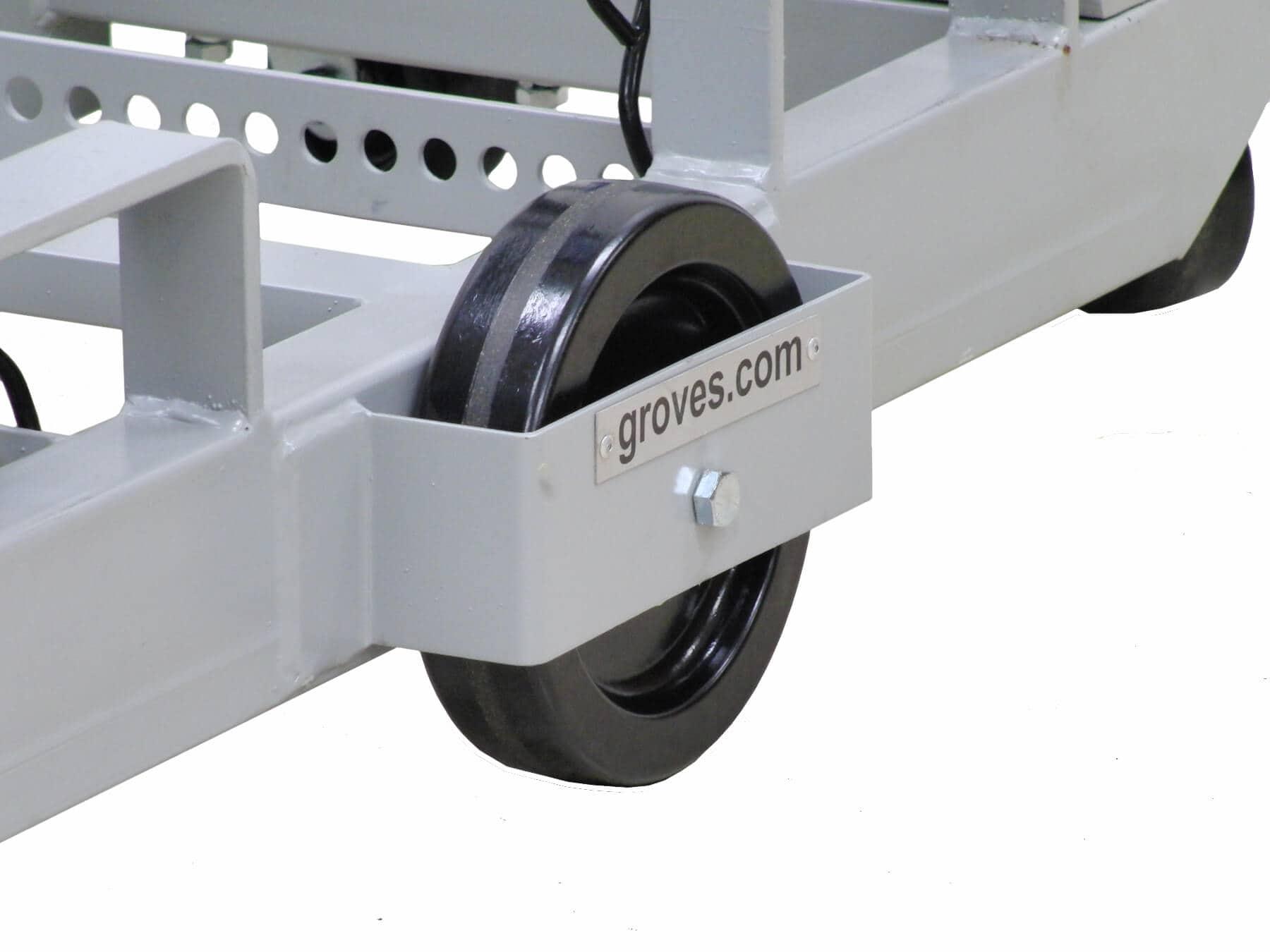 Groves Six Wheeled Fabrication Cart 48" Length - Direct Stone Tool Supply, Inc