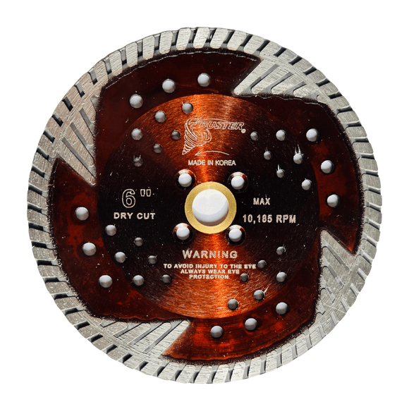 Duster 6" Super Premium Side Diamond Turbo Blade - Direct Stone Tool Supply, Inc