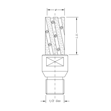 Marmoelettromeccanica Gold Line Finger-Bit (Universal) - Direct Stone Tool Supply, Inc